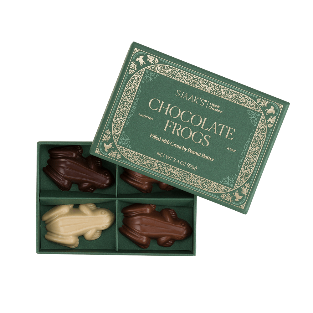 Vegan Chocolate Frogs, Peanut Butter Crunch Schumacher Boutique Nashville
